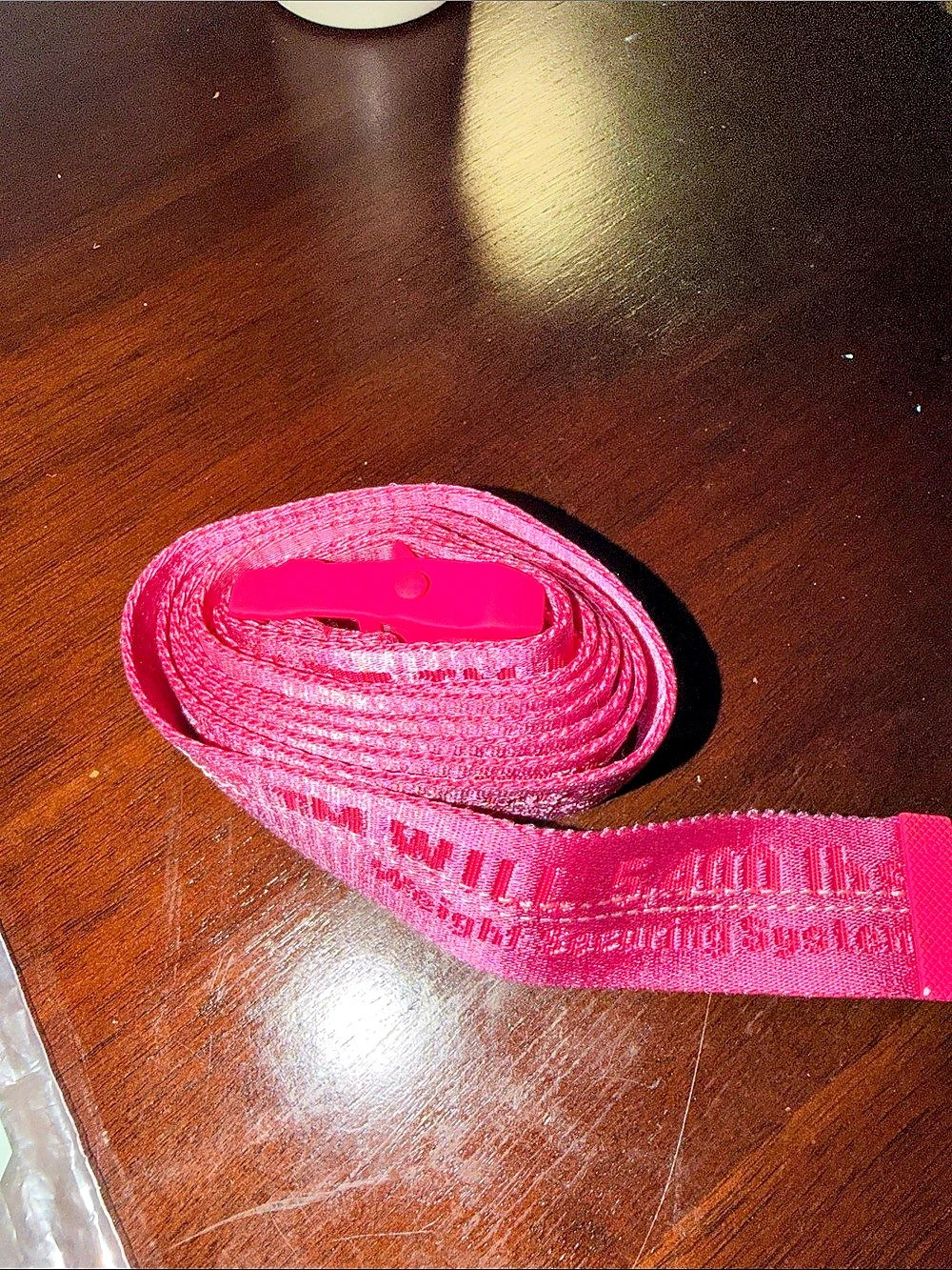 Off-White Classic Industrial Belt Pink NWT
